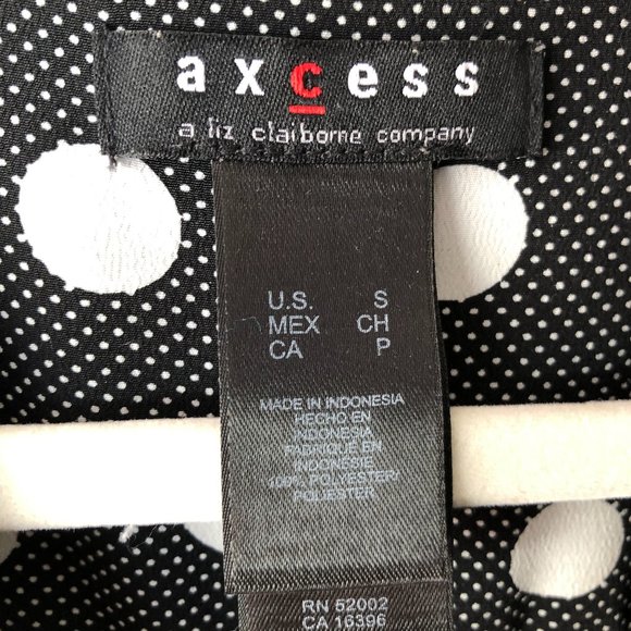 Axcess Short-Sleeved Polka Dotted Dress - Small - Picture 4 of 5